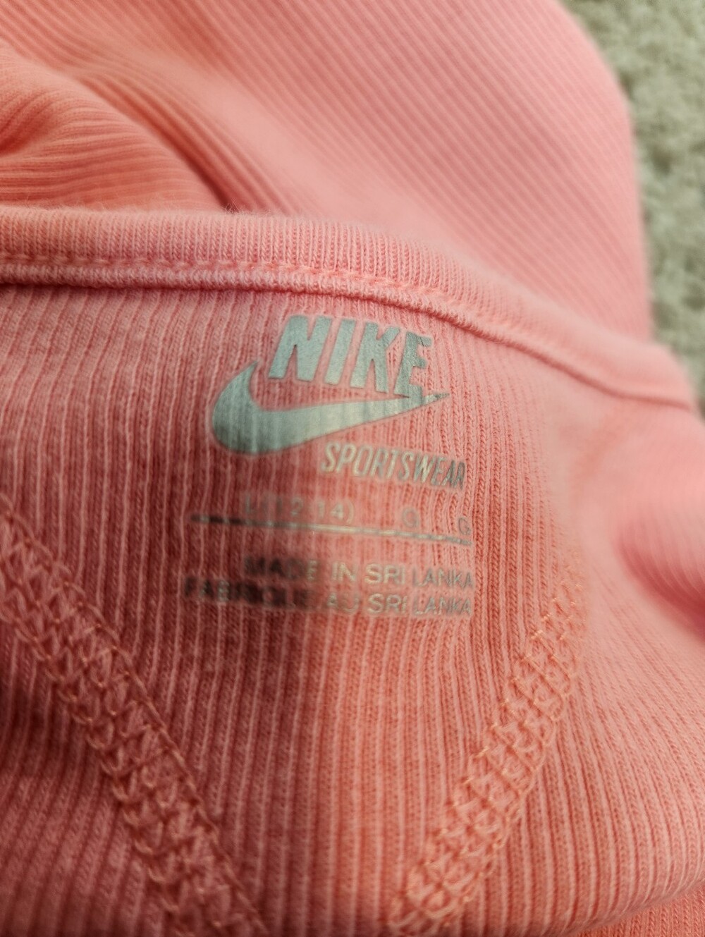 Nike Sportswear Ribbed Cotton Tank Top Size Large - Picture 4 of 7